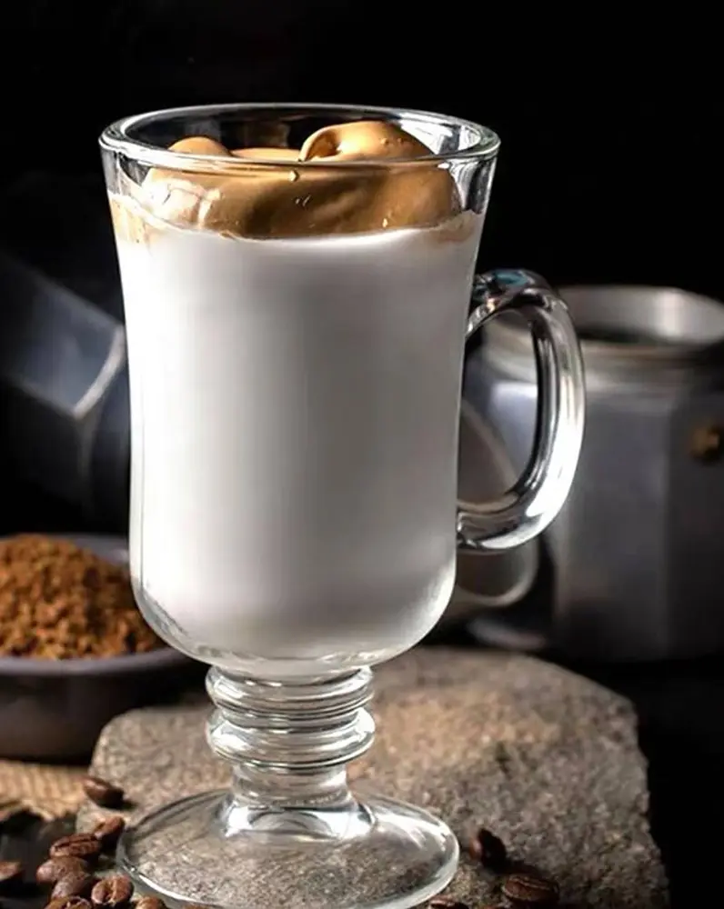 Blinkmax Glass Mug Set, 2 Pieces, 230ml Capacity, Clear Color, Model KTZB22