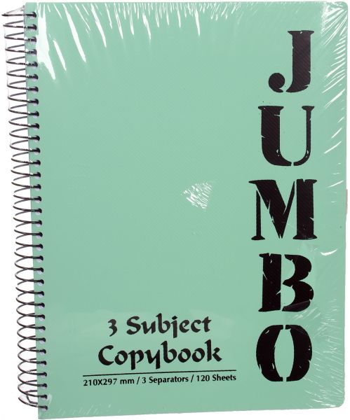 Mintra Mini Jumbo Notebook 3 Subject, 210x297 mm 120 Sheets