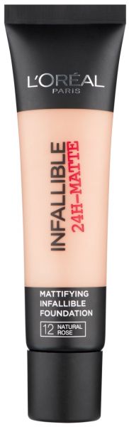 كريم أساس انفاليبل 24 ساعة مات من لوريال 12 ناتشورال روز