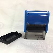 Trodat Printy Stamp, Rectangular, Blue 8912