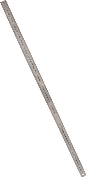 مسطرة معدن مرن ، 100 سم، فضي