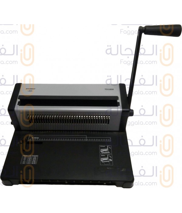 ماكينة تخريم وتجليد هيونداي TD1800، اسود