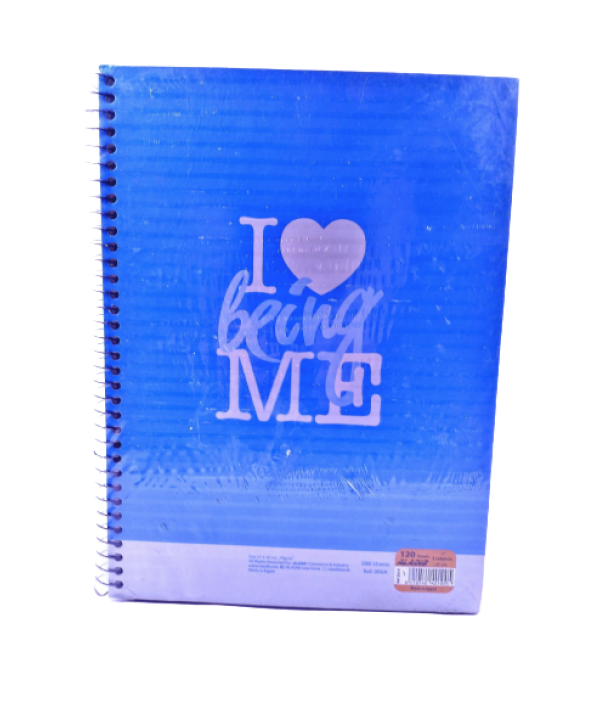 Wired notebook sema ,120 sheets , hard cover