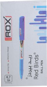 Rox Red Birds Ballpoint Pen, 7 mm, Blue