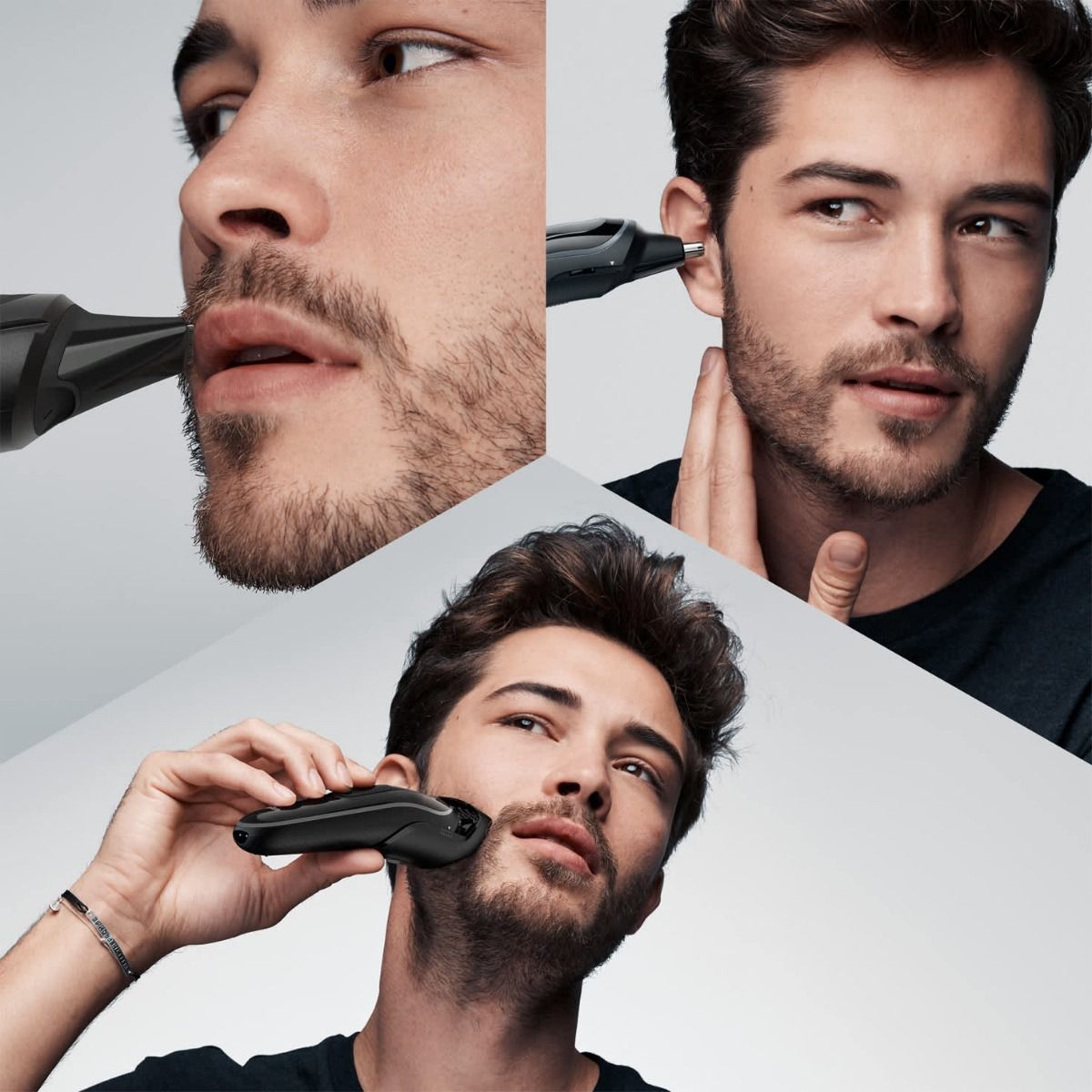 Braun Electric Hair Clipper for men 8×1, for dry use, Black, MGK5260