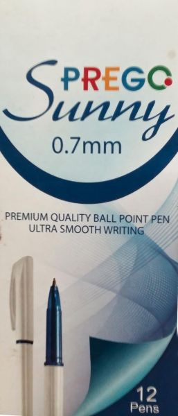 Prego Sunny Ballpoint Pen, 7 mm, Assorted Colors