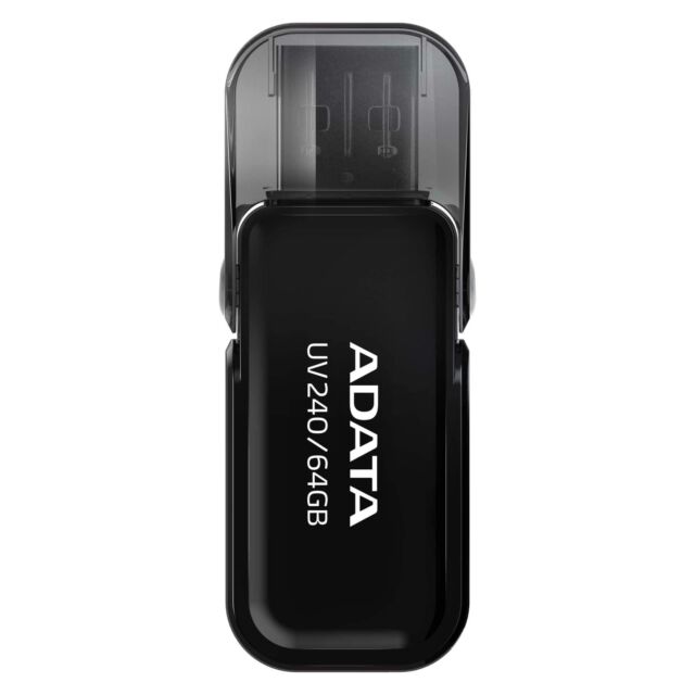 ADATA Flash Memory, 64 GB, Black, AUV240-64G-RBK