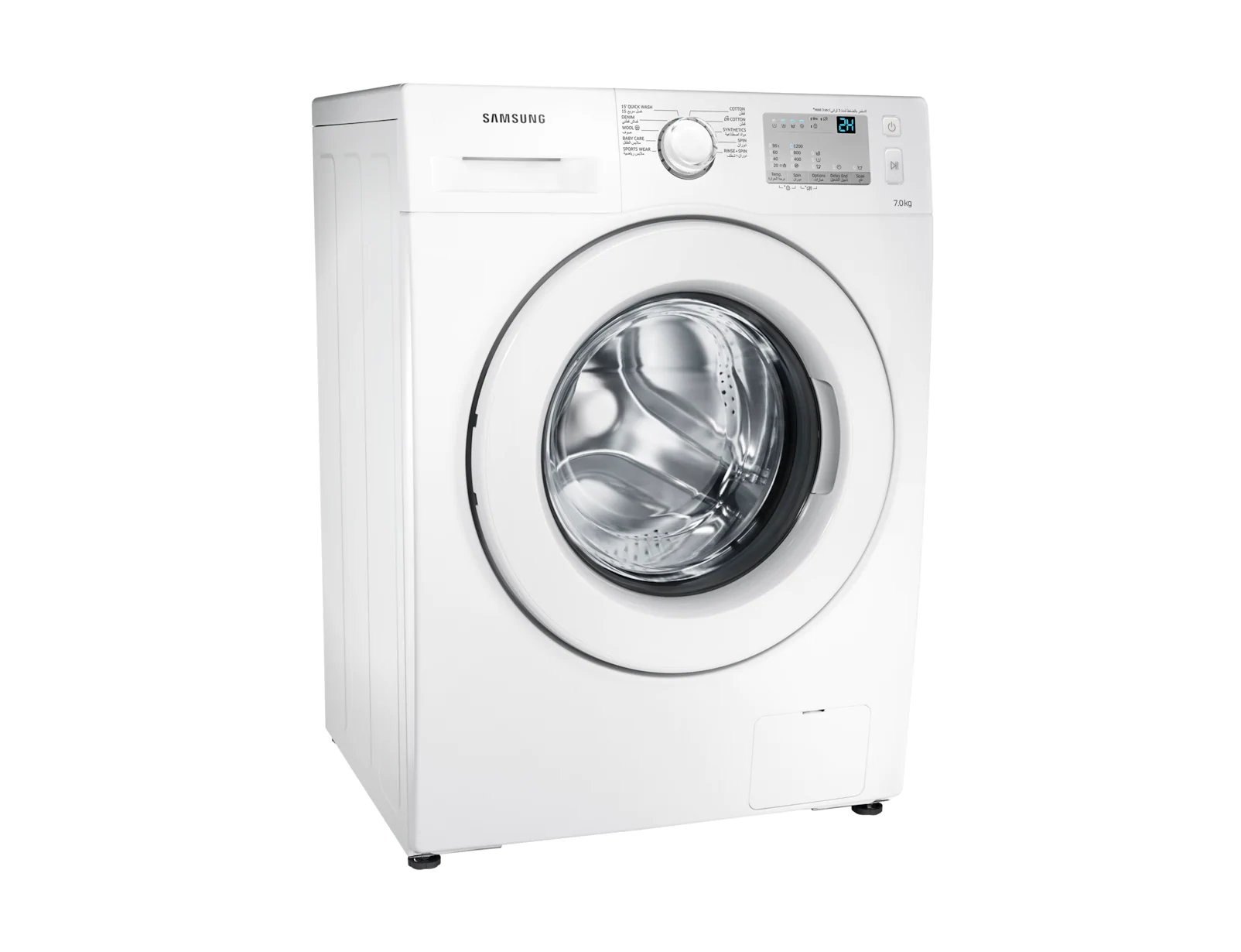 Samsung Front Loading Washing Machine, 7Kg, White, WW70J3283KW1AS