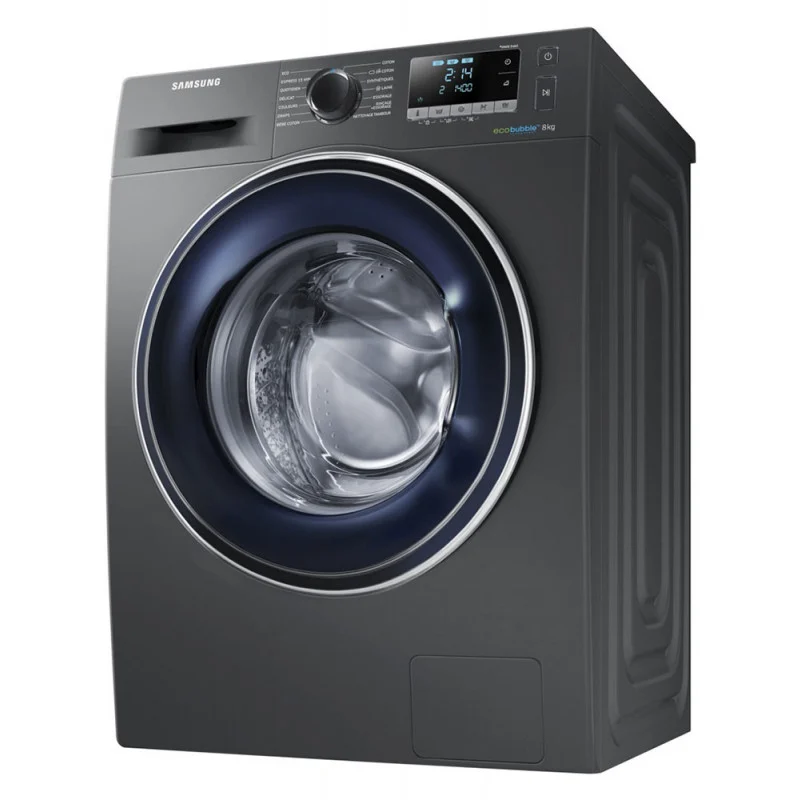 Samsung Front Loading Washing Machine, 8Kg, Silver, WW80J5555FX1AS
