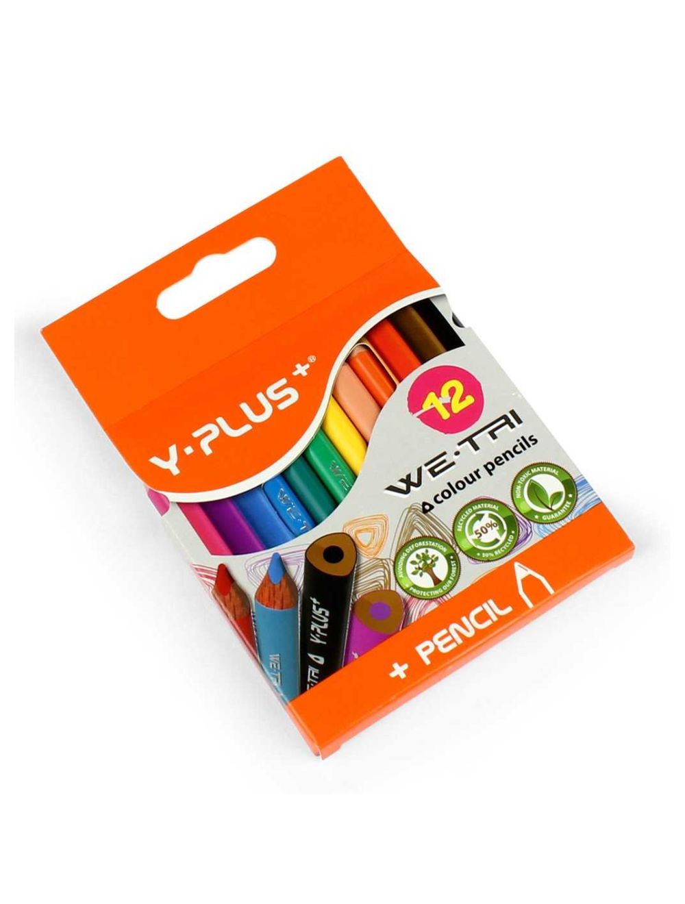 Y-PLUS Color Pencil 12 Colors Mini TC-1404