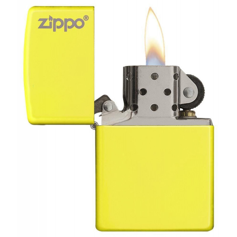 Zippo Men's Cigarette Lighter, Classic Design, Lifetime Refillable, Windproof Anywhere, Yellow 28887ZL