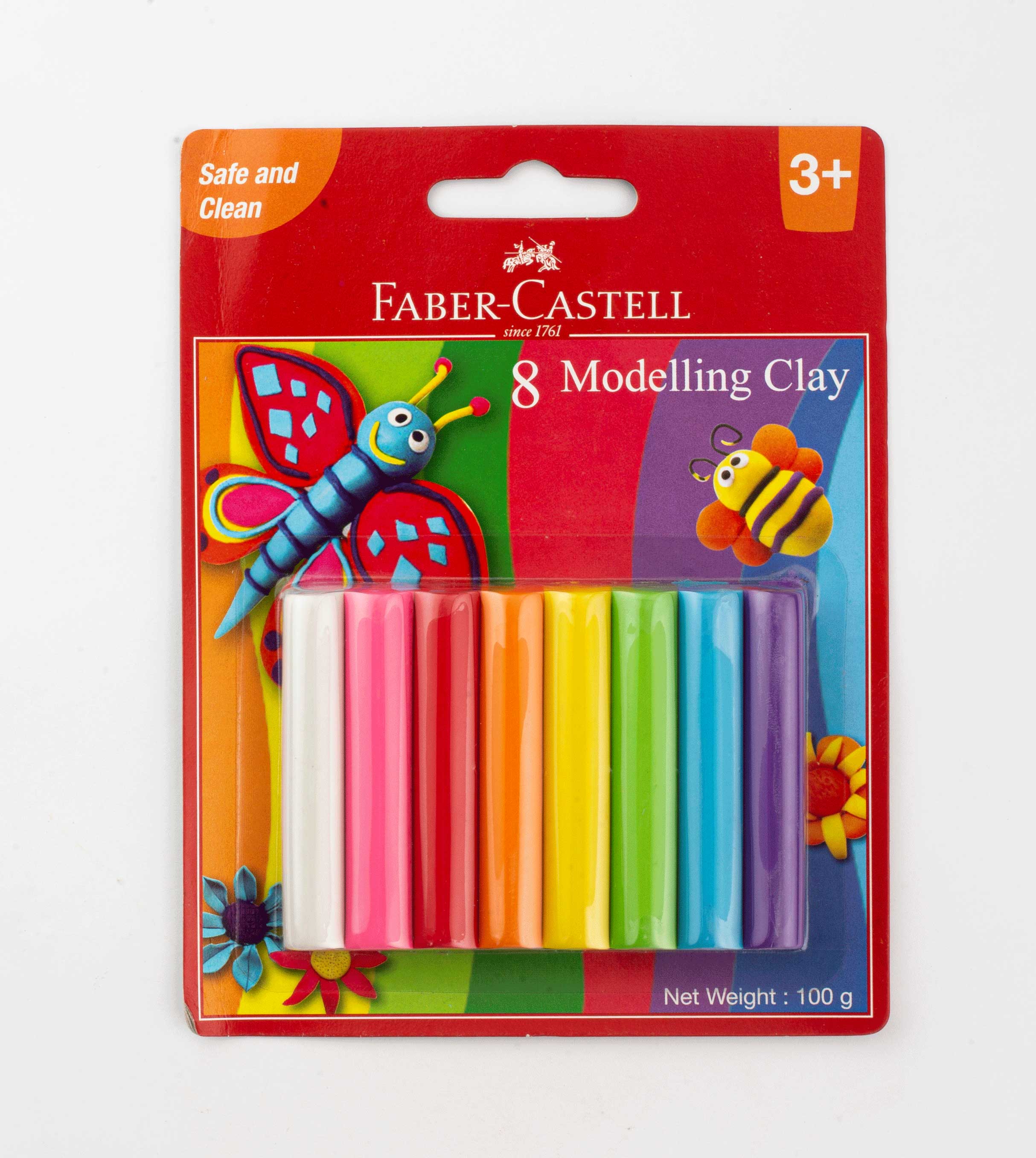 Faber-Castell Dough, 8 Pieces, Colored, 120891