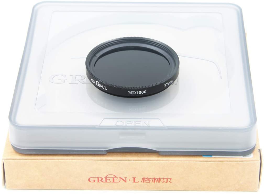 GREEN.L 37mm ND1000 Filter Slim Neutral Density ND Filter Optical Glass 10 Stop