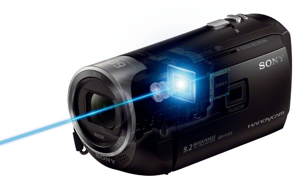سوني اتش دي دي & فلاش ميموري 1080P وضوح , تكبير البصري 30x وشاشة HDR-PJ410