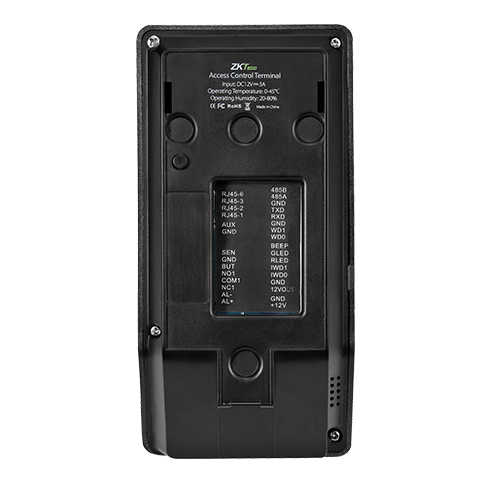 ZKTECO F22 fingerprint attendance device, 2.4 inch screen, black