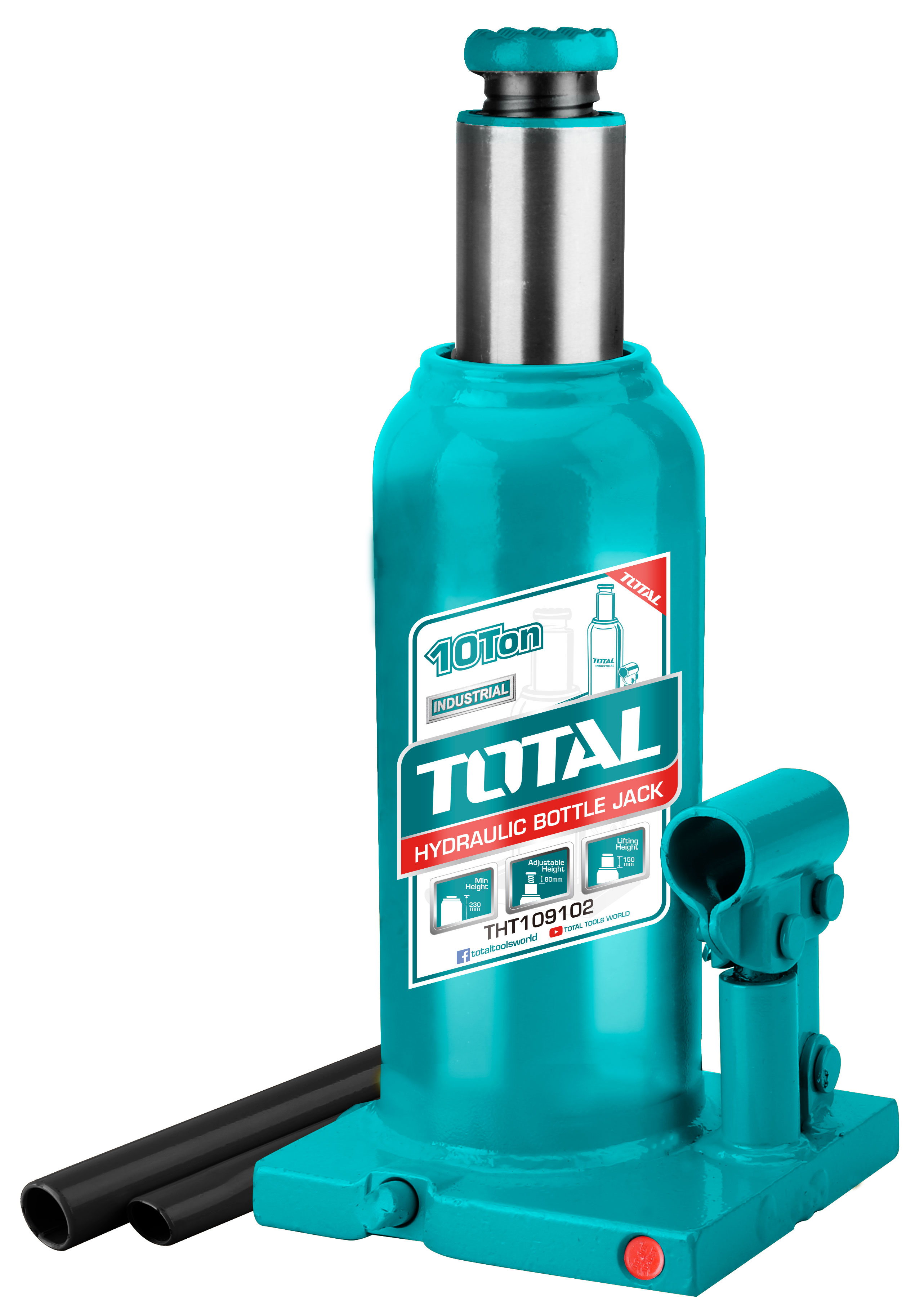 TOTAL Hydraulic Bottle Jack Heavy Duty 20Ton THT109202