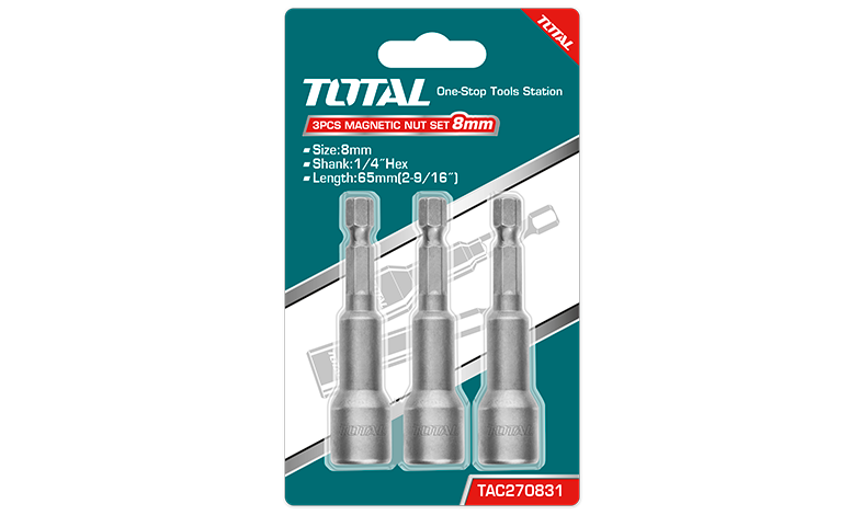 TOTAL TAC271031 Magnetic Nut Set 10MM