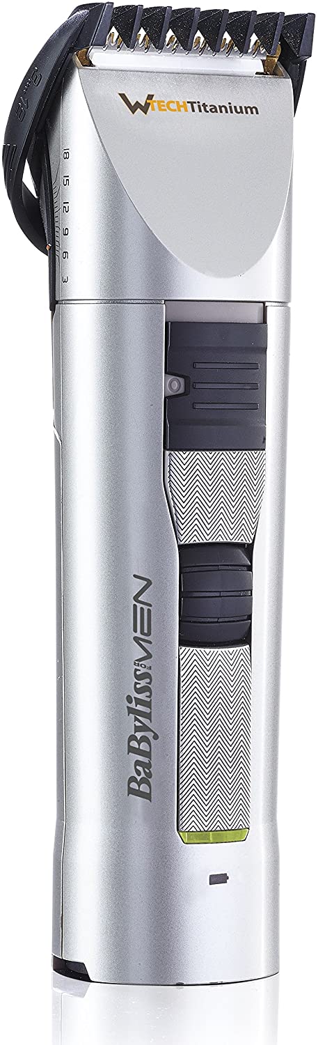 Babyliss Electric Hair clipper for men, for dry use, Silver, E781