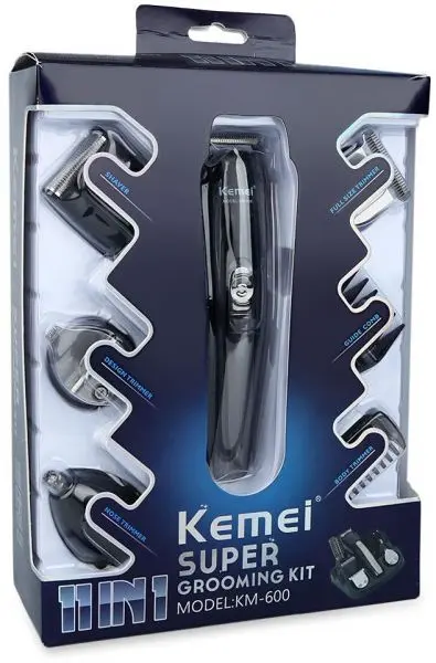 Kemei Electric clipper &Shavers 11 in 1 for men, Black KM-600