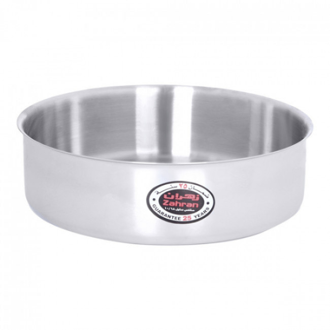 Zahran stainless steel round oven tray size 30