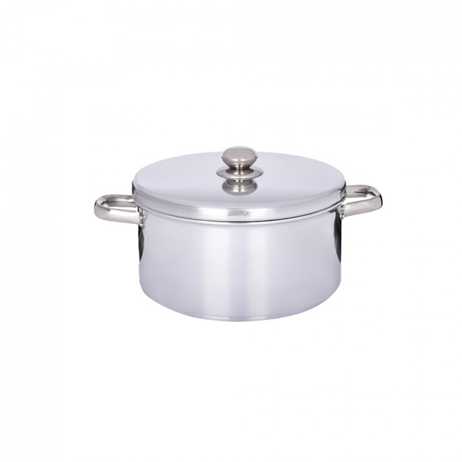 حلة طهي ألمنيوم من الدهان مقاس 24 بيد أستنالس - فضي