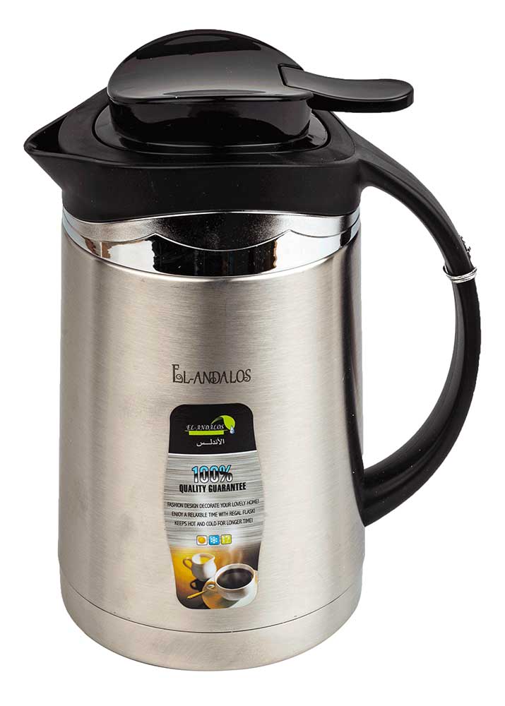 Andalus stainless steel thermos 1 liter - silver