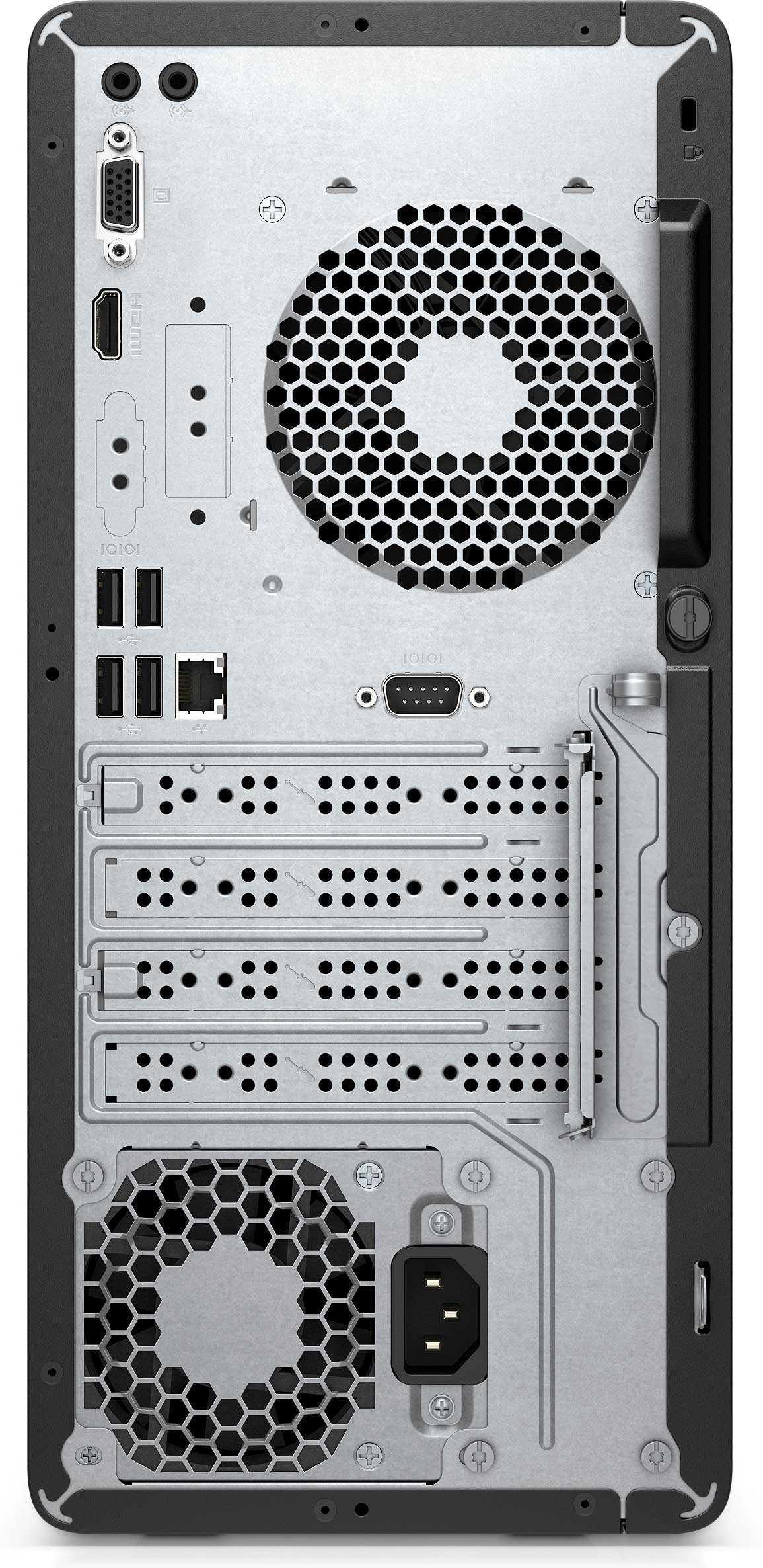 كمبيوتر مكتبي اتش بي 290 G3، بمعالج من الجيل التاسع، Intel® Core i3-9100، رامات 4 جيجابايت، 1 تيرابايت HDD هارد، Intel HD Graphics، ويندوز، اسود