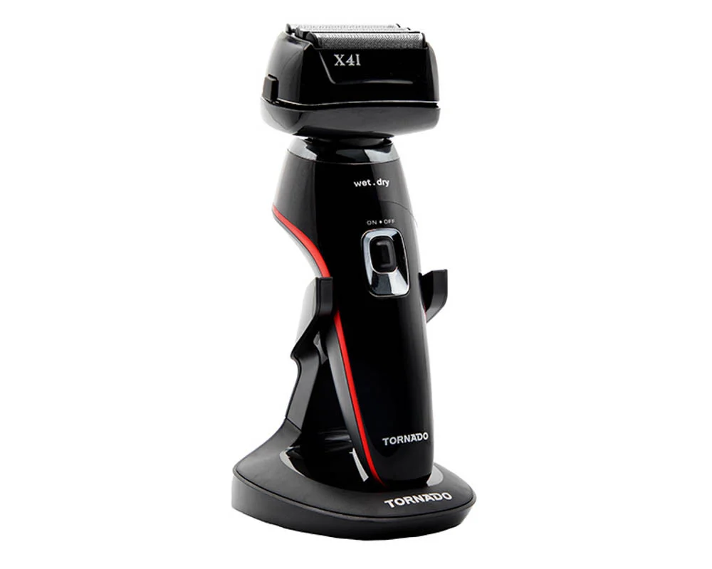 ماكينة حلاقة كهربائية للرجال تورنيدو، استخدام جاف، أسود ، THP-42B