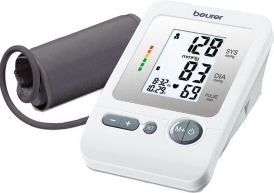 جهاز قياس ضغط الدم ديجتال من بيورير، مقياس للضغط من الذراع، أبيض BM26