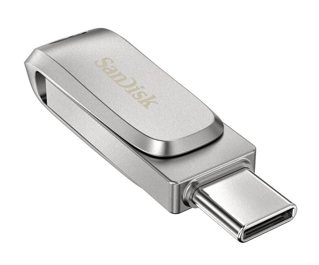 Flash Memory SanDisk Ultra Luxe, 128 GB, Stainless, C-SDDDC4-128G-G46