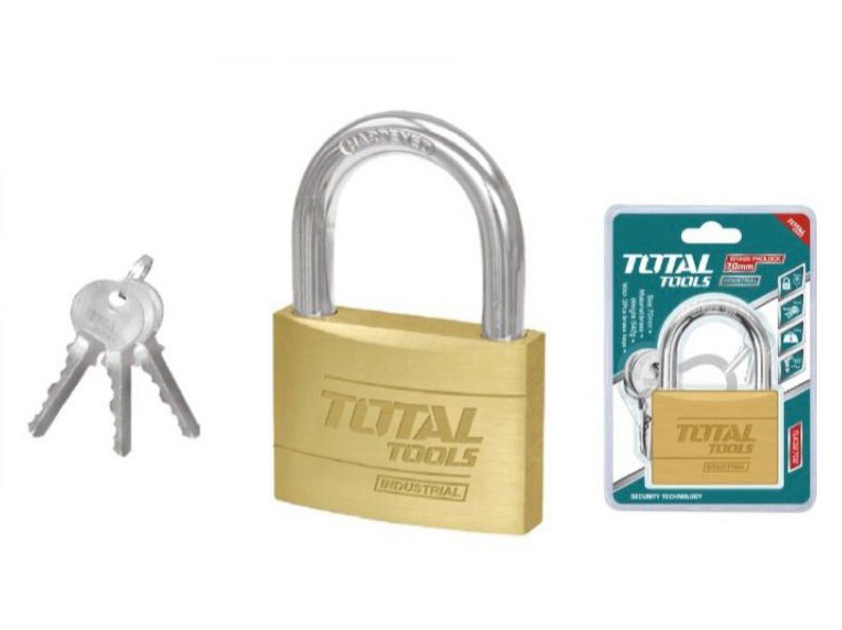 TOTAL Heavy duty Brass Padlock, 40mm, TLK32402