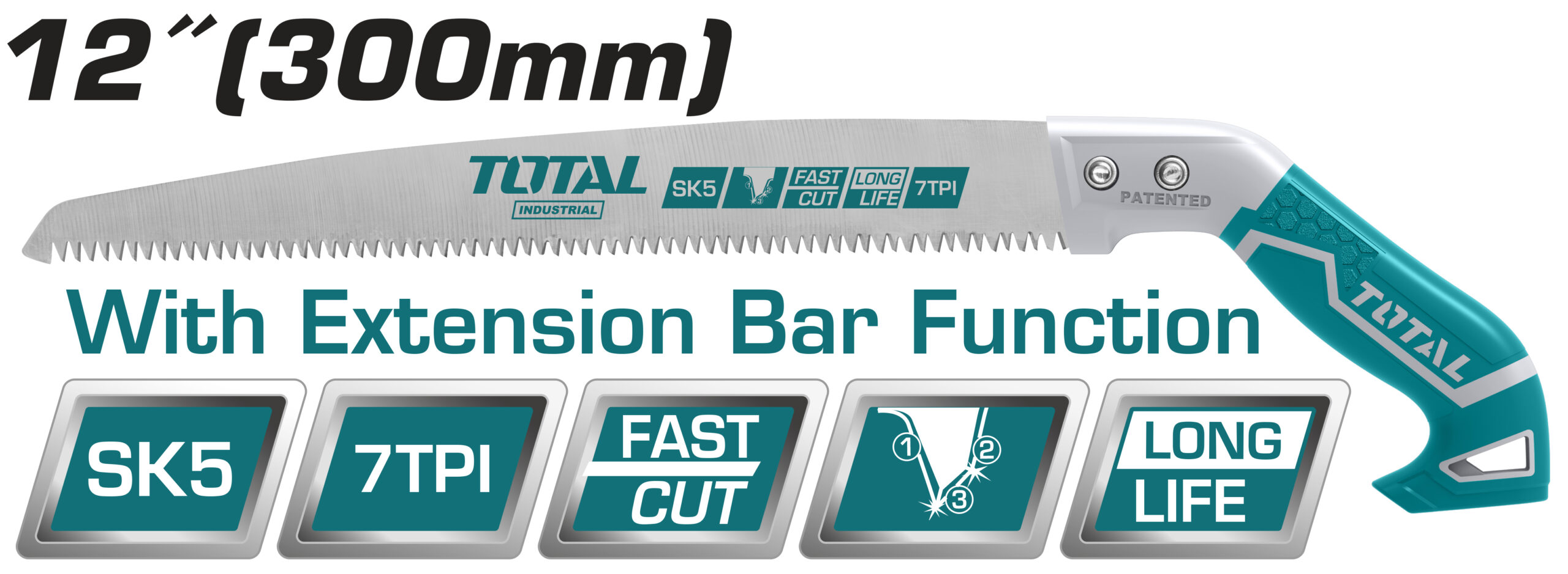 منشار شجر يدوى 300 مم ‫(12 بوصة) من توتال  THT5113006