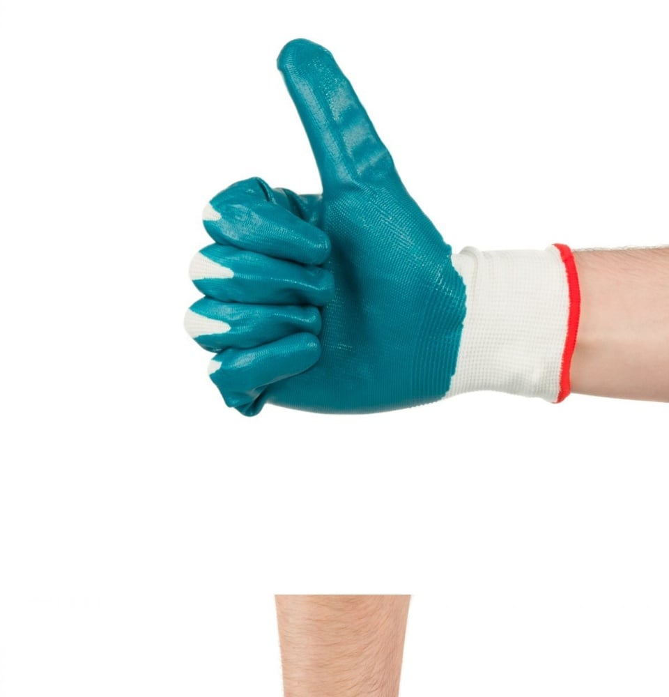 Total Multi-Purpose Gloves, XL, Green, TSP12101