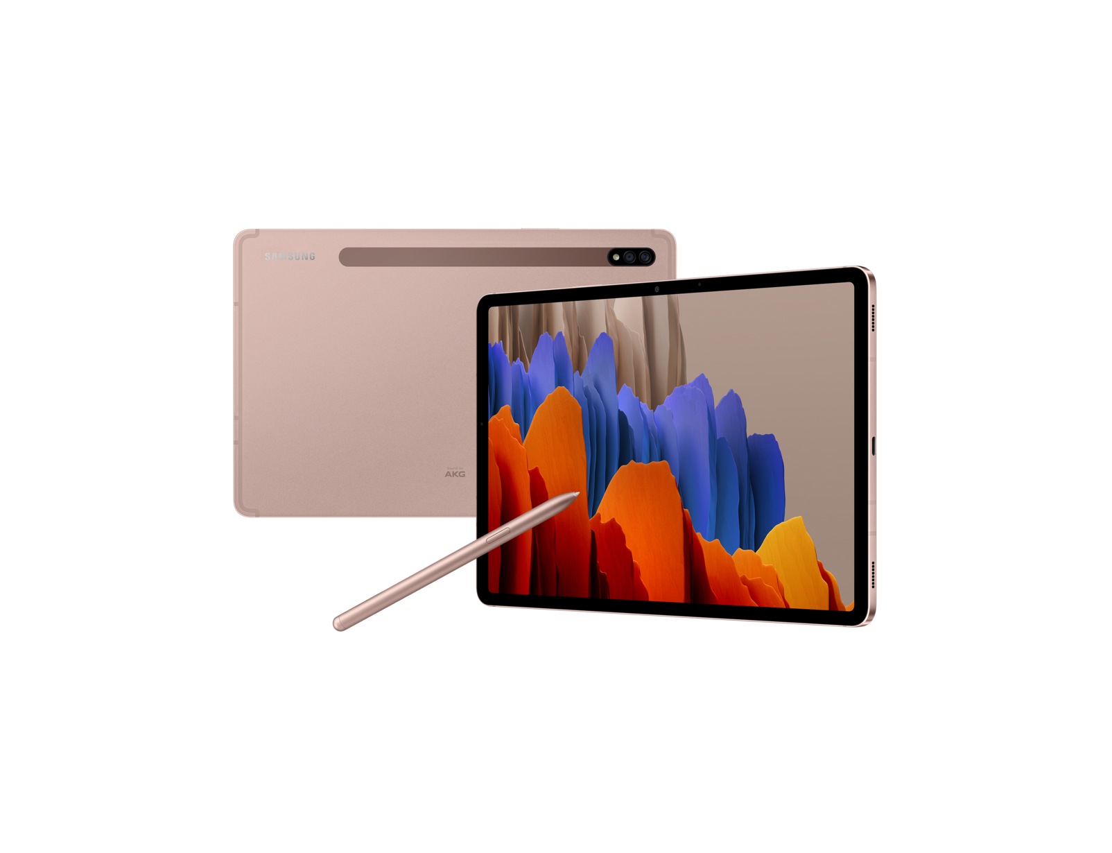 Samsung Galaxy Tab S7 Tablet, 11 Inch Display, 128 GB Internal Memory, 6 GB RAM, 4G LTE Network, Mystic Bronze