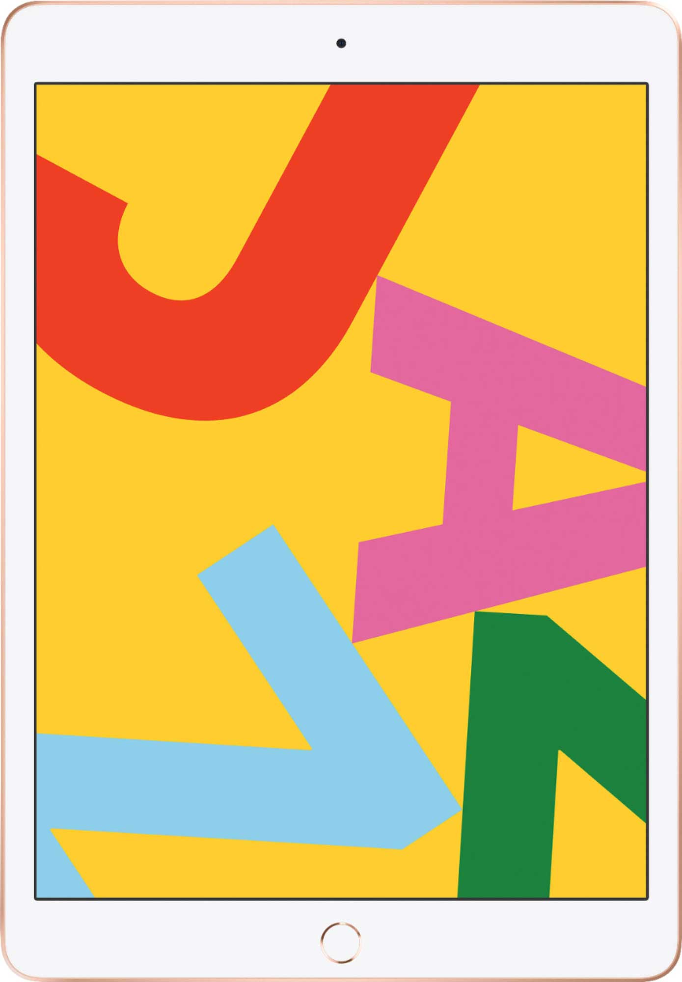 Apple iPad 7th Gen, 10.2 Inch Display, 128 GB Internal Memory, 2 GB RAM, Gold