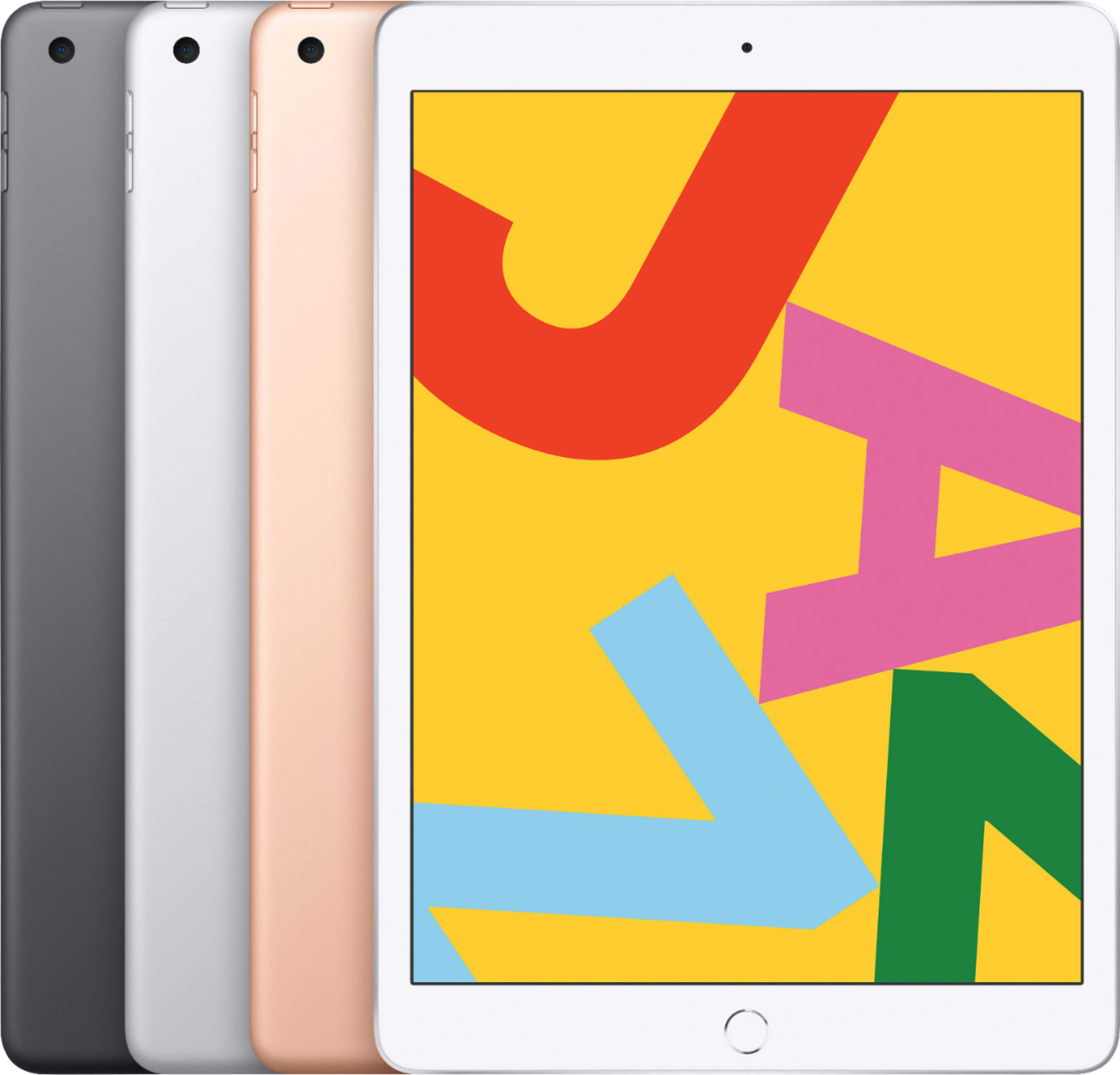 Apple iPad 7th Gen, 10.2 Inch Display, 128 GB Internal Memory, 2 GB RAM, Gold