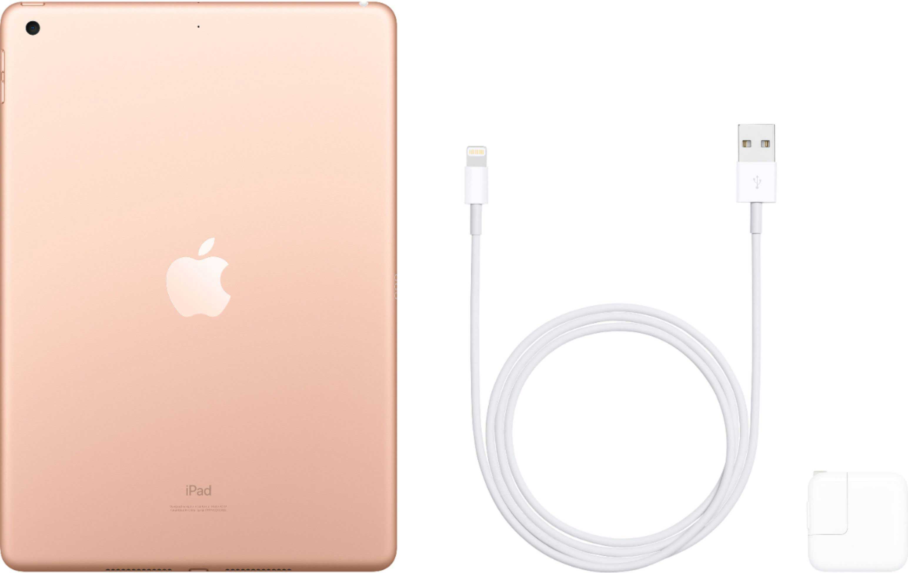 Apple iPad 7th Gen, 10.2 Inch Display, 128 GB Internal Memory, 2 GB RAM, Gold