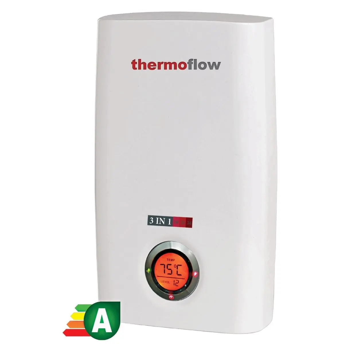 Thermoflow Electric Instant Water Heater, 18 kW, White 3 * 1