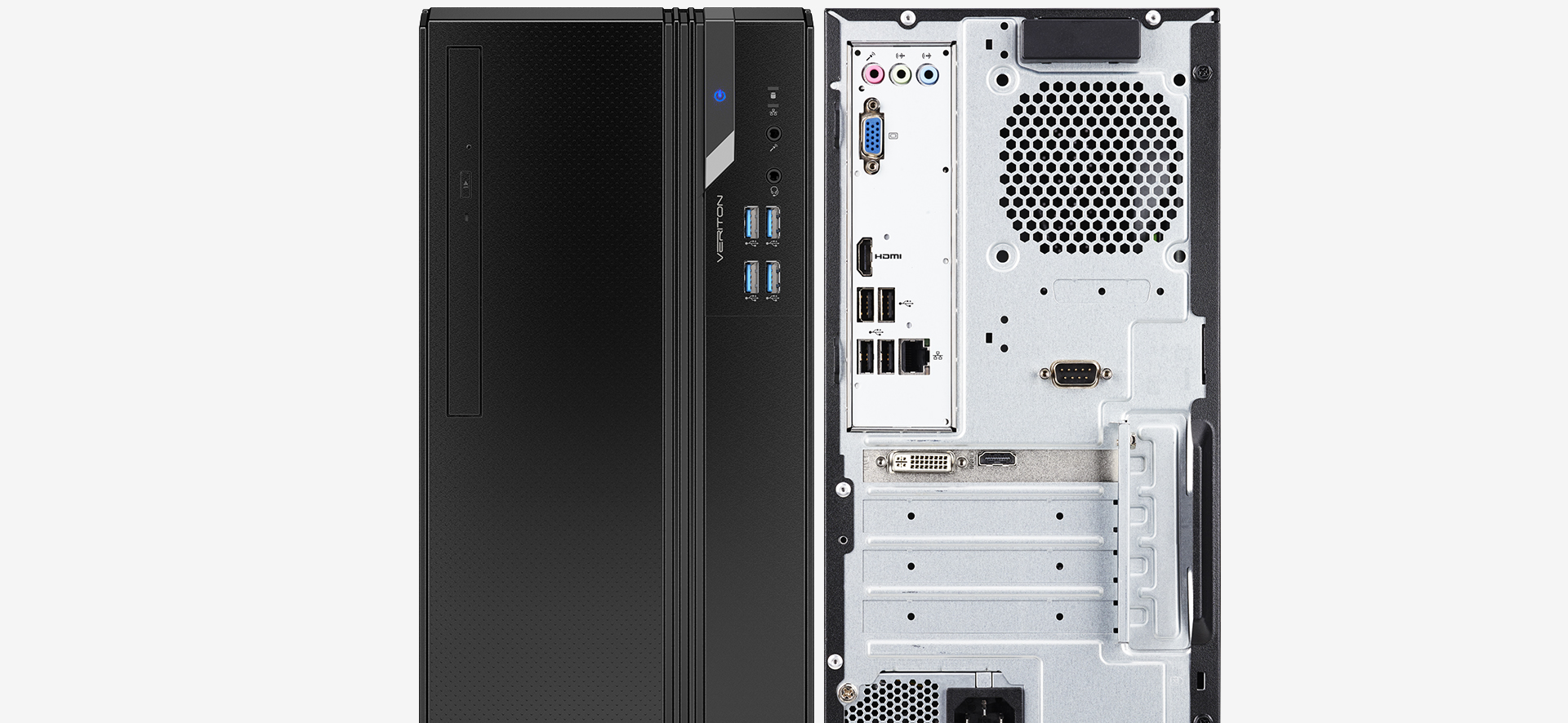 ACER PC VERITON ES2740G, 10th, Intel® Core™ i3-10100, 4 GB RAM, 1TB HDD, Intel UHD Graphics 630, Dos, Black