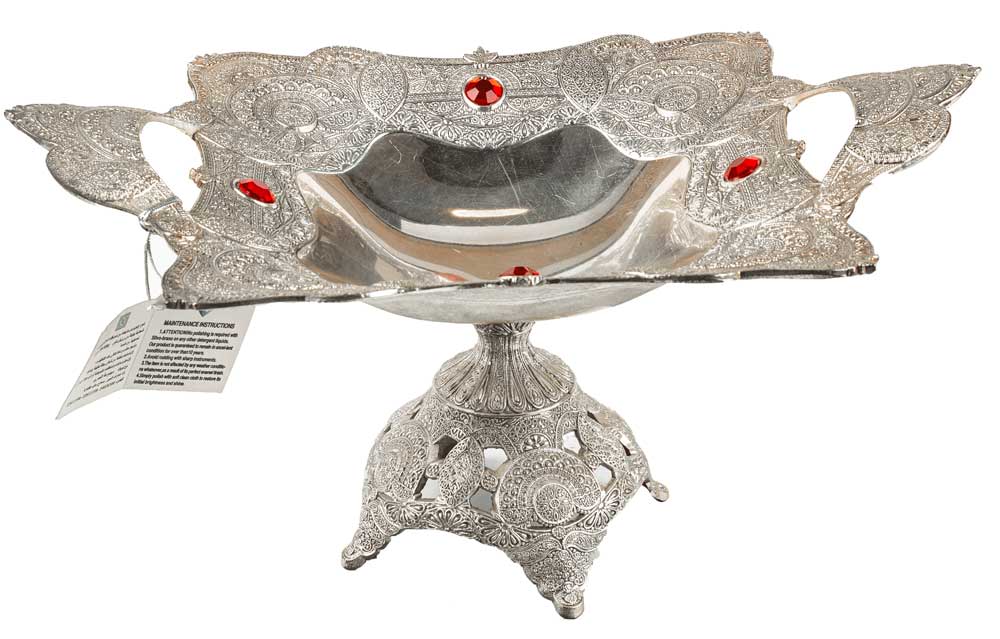 بونبنيرة معدن مربعة حجم كبير- سيلفر