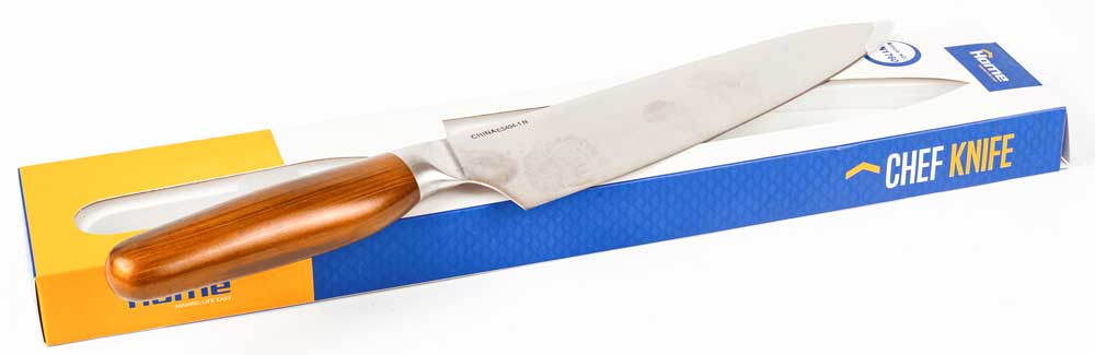 سكينة مطبخ للحوم شيف نايف أستنالس حادة بيد أستنالس - بني