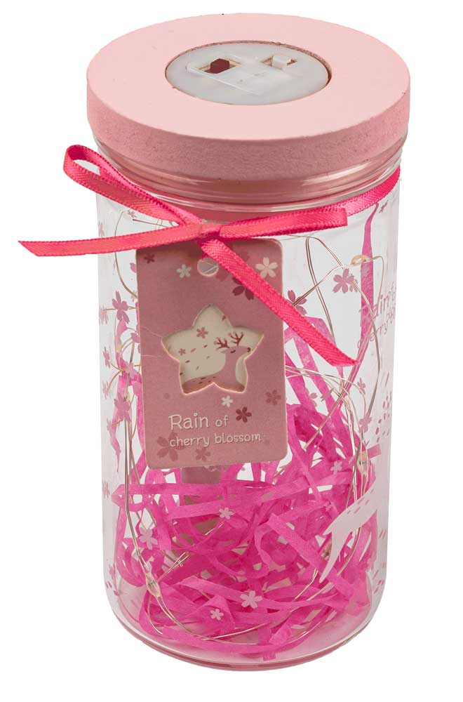 صندوق هدايا مراسيل زجاجية حجم صغير- بينك