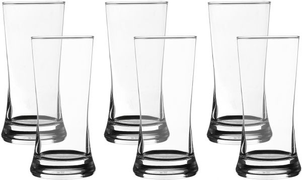 طقم أكواب عصير 6  قطع أوشن كبير - شفاف سادة