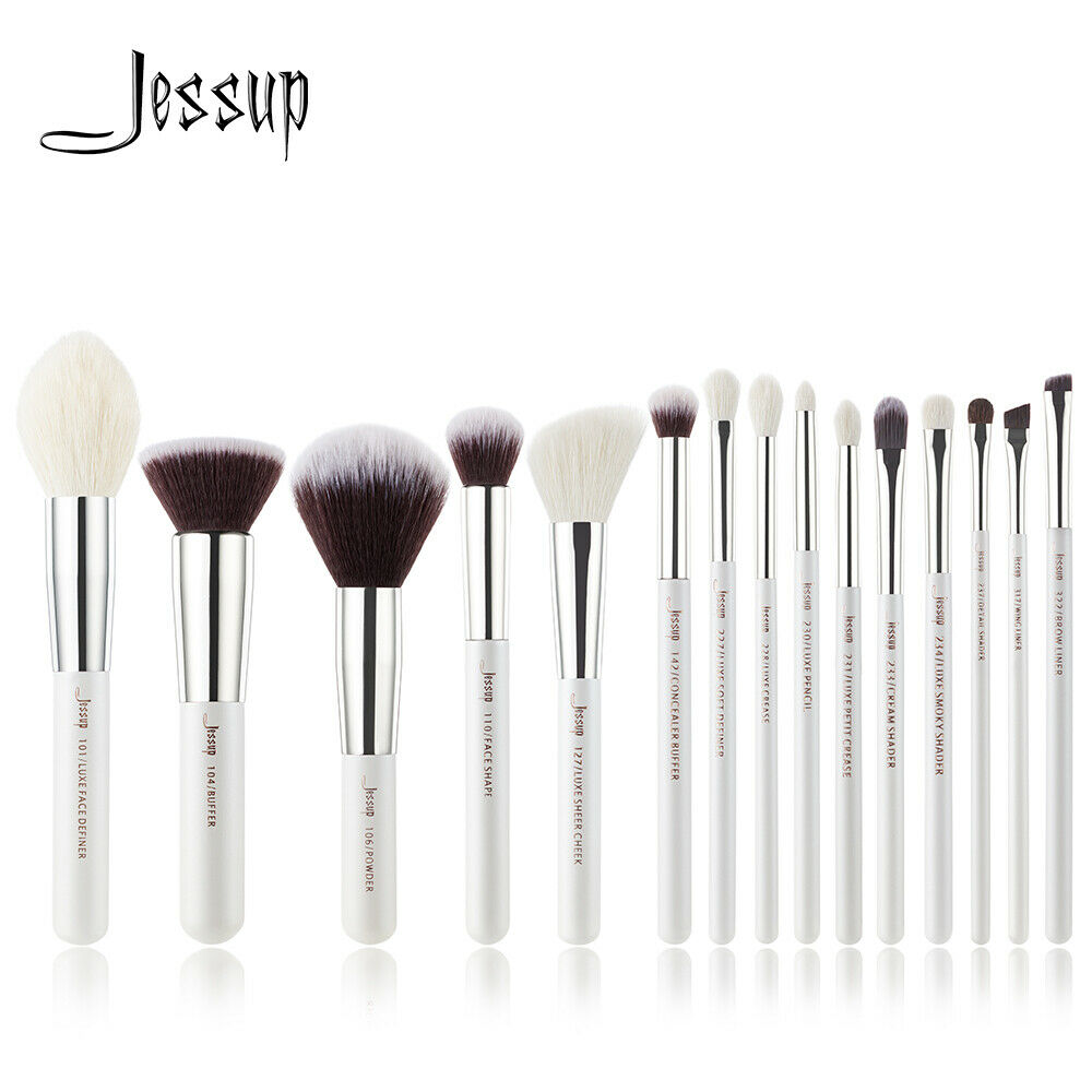 Jessup Cosmetic Brushes Set  Blush Powder Foundation Eyeshadow Brush Tool 15Pieces