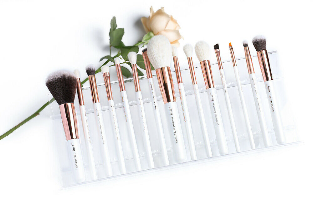 Jessup Makeup Brushes Set  Powder Blush Eyeshadow Blending Cosmetic Tool 15 PIECES