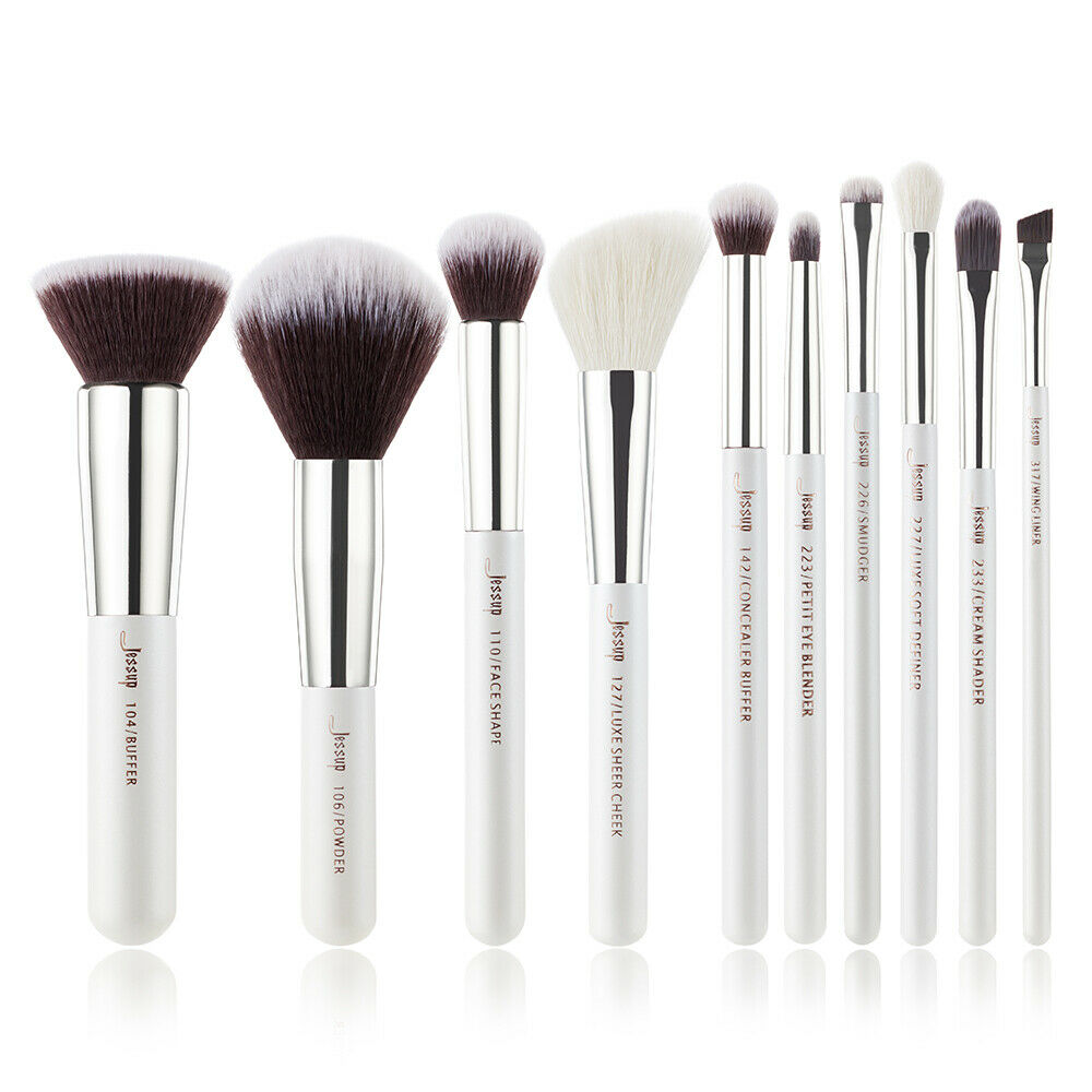 Jessup Makeup Brush Set 5Pcs Face Shape Powder Foundation Blush Brushes Kit