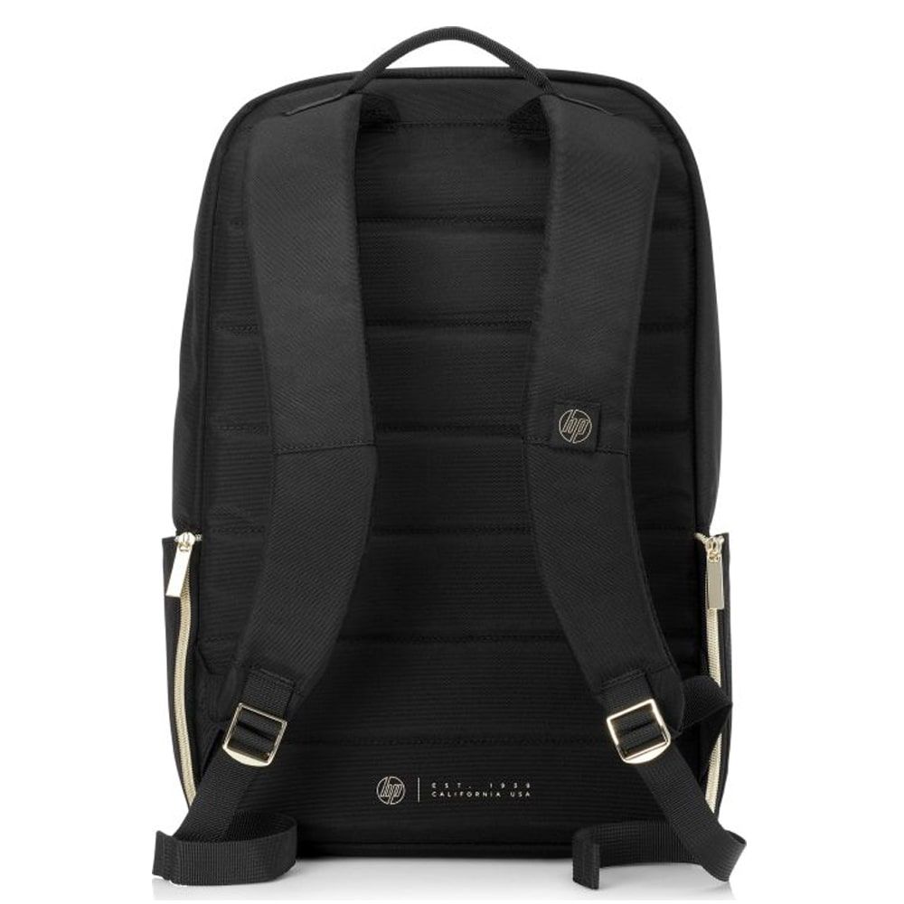 حقيبة ظهر لابتوب إتش بي، 15.6 إنش، أسود × ذهبي، 4QF96AA