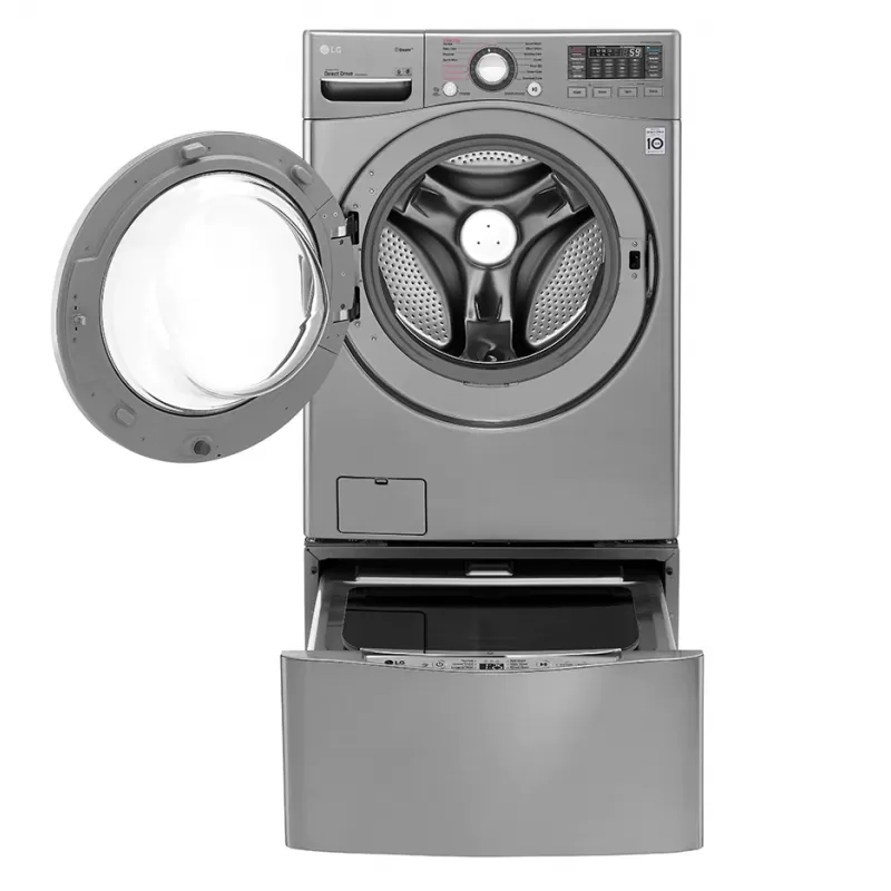 LG Front Loading Washing Machine, 20 kg, 12 Programs, Silver, FT025V2SS