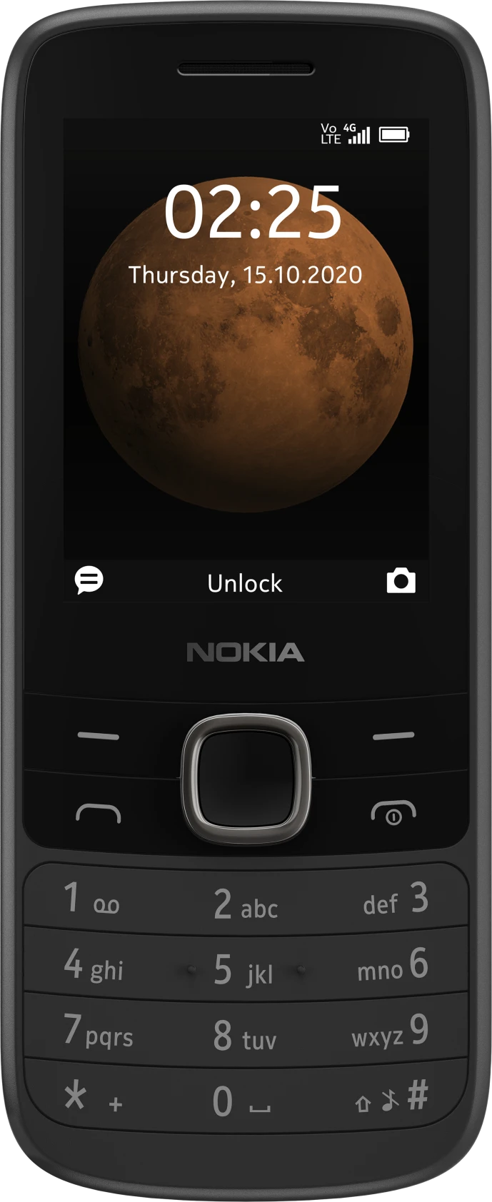 Nokia 225 Dual SIM Mobile, 128MB Internal Memory, 64MB RAM, 2G Network, Black