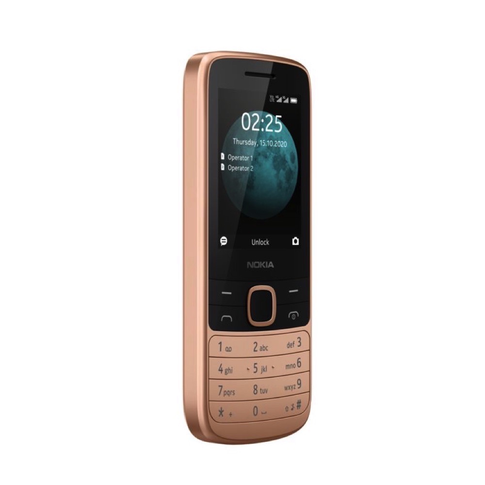 Nokia 225 Dual SIM Mobile, 128MB Internal Memory, 64MB RAM, 2G Network, Sand